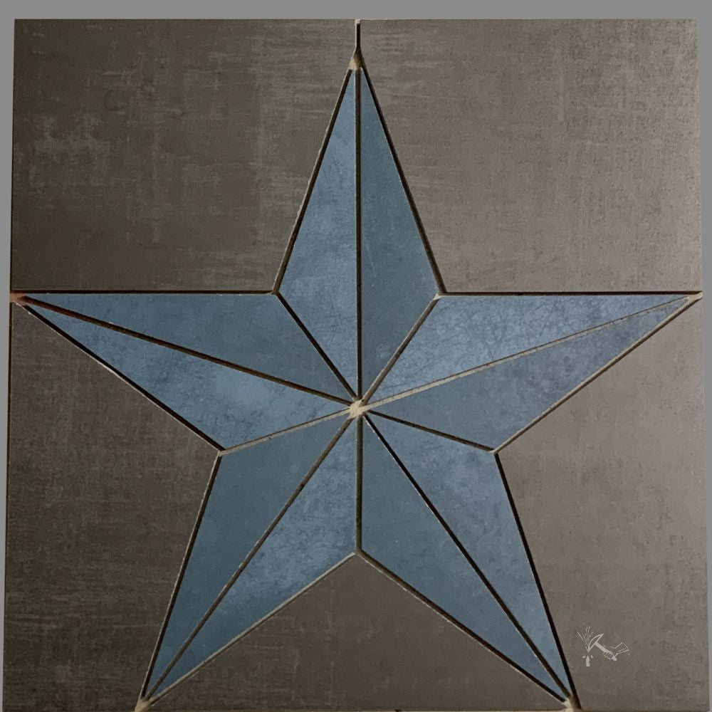 Borderless Texas Star Tile Medallion