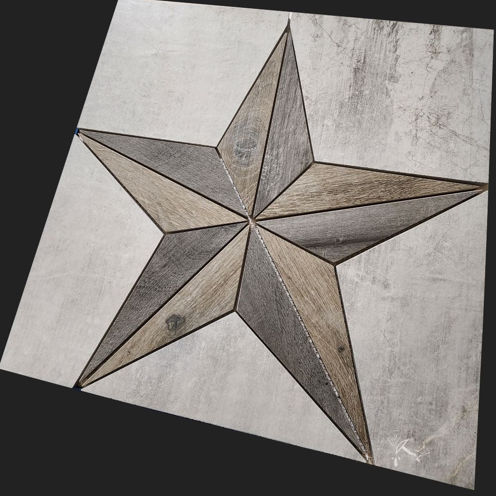 Borderless Texas Star Tile Medallion