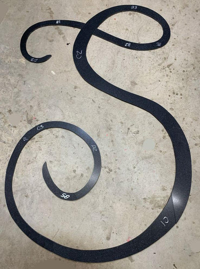 Custom Extra Large "S" for Swimming Pool
