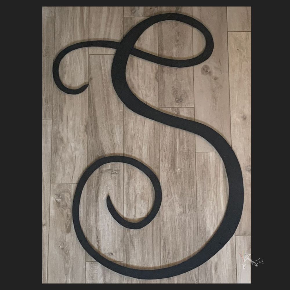 Giant Monogram Letter S for Installation in a Swimming Pool